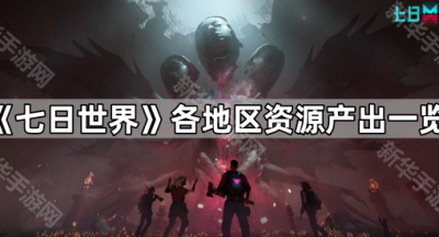 《七日世界》各地区资源产出一览