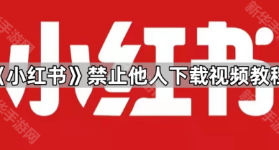 《小红书》禁止他人下载视频教程